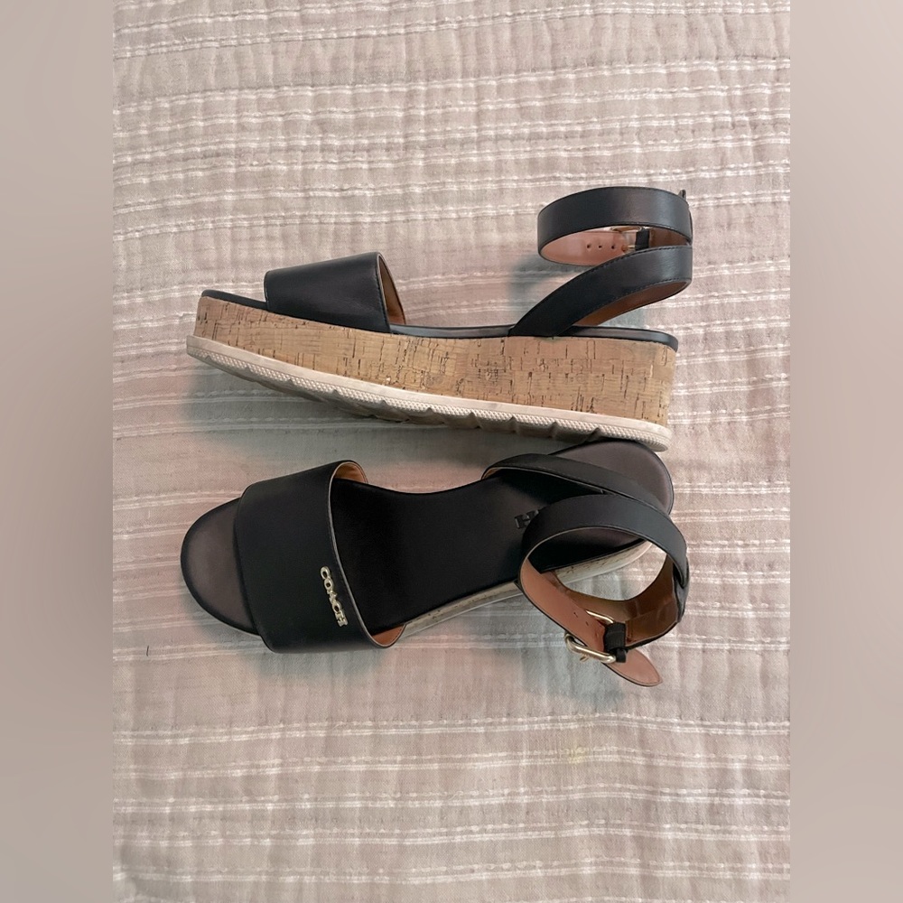COACH platform sandals